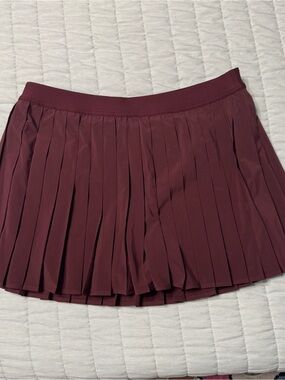 lululemon athletica High Rise Pleated Tennis Skirt in Garnet